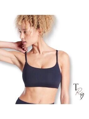 Athleta NWT Scoop Bikini Top ONLY Navy Blue Size XS Fits D-DD